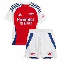 Camisa de time de futebol Arsenal Ben White #4 Replicas 1º Equipamento Infantil 2024-25 Manga Curta (+ Calças curtas)